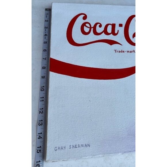 Coca-Cola Trade-mark by Gary Sherman White Canvas Wall Hang Print Size 16"x20” - Picture 5 of 9